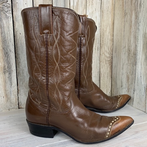 justin white cowboy boots